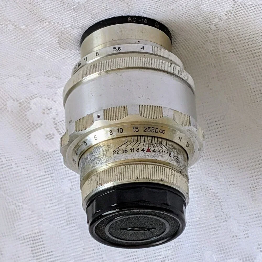 Vintage Russian Soviet USSR Jupiter-11 f4/135mm No. 6100457 Lens With Box